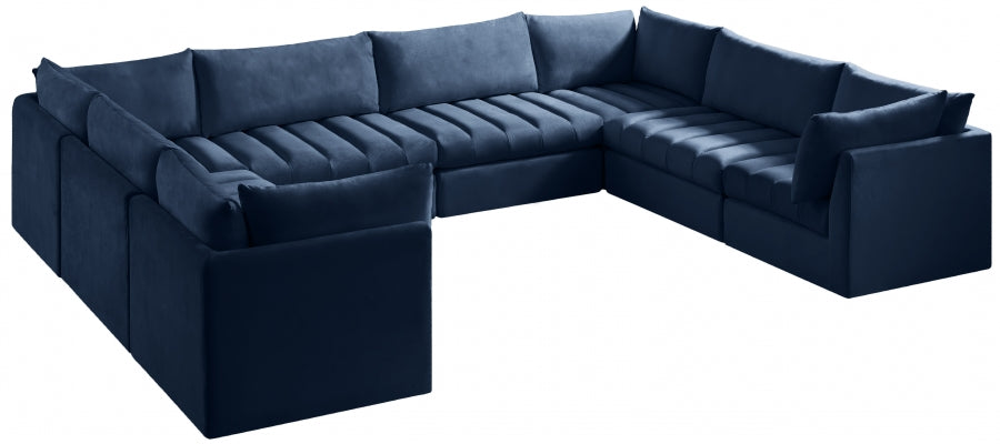Sectionnel modulaire en velours Jacob