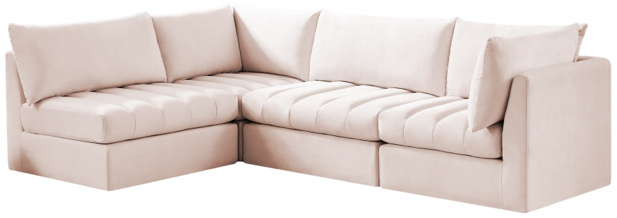 Sectionnel modulaire en velours Jacob