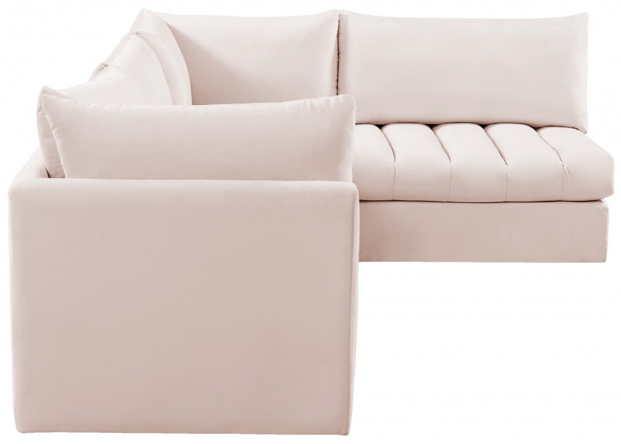 Sectionnel modulaire en velours Jacob