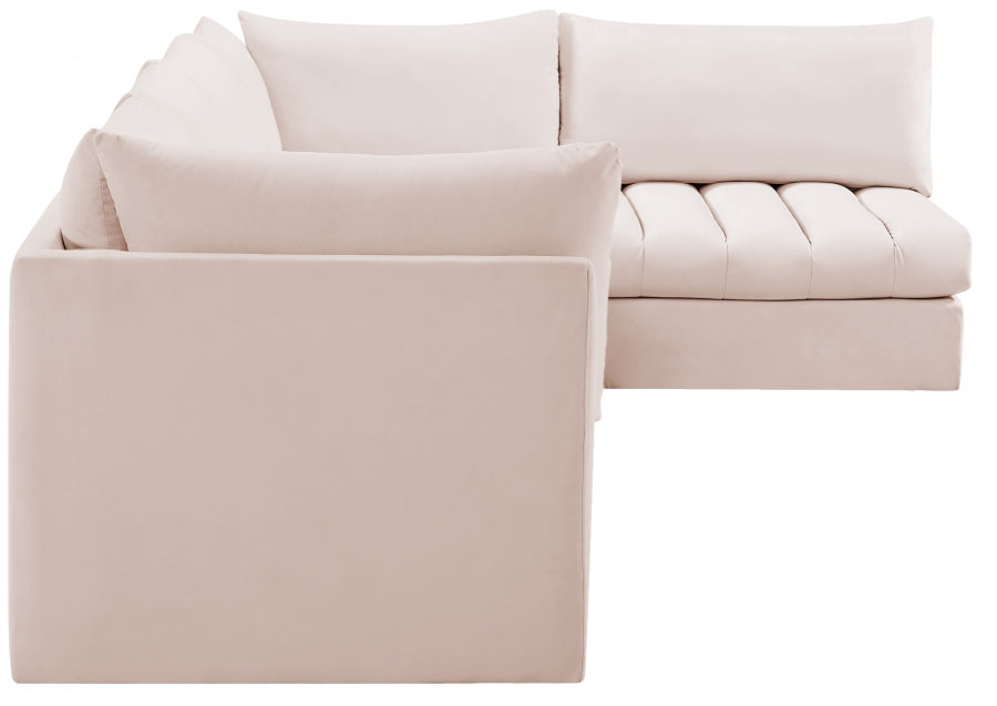 Sectionnel modulaire en velours Jacob