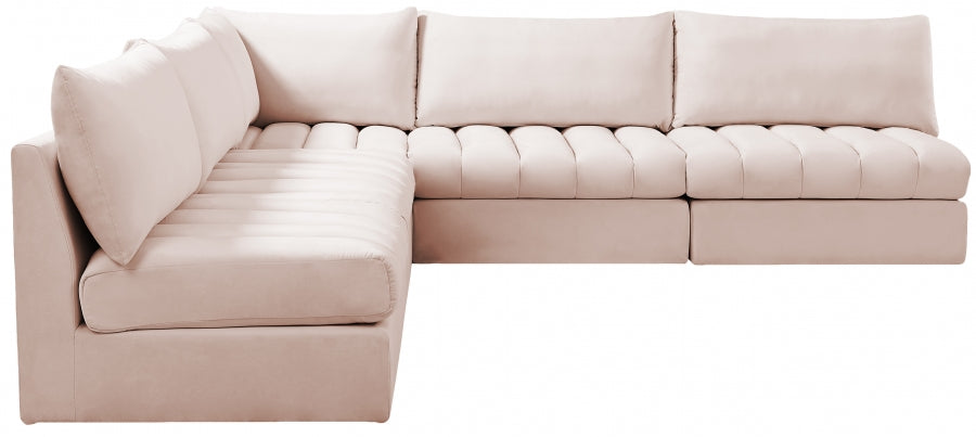 Sectionnel modulaire en velours Jacob