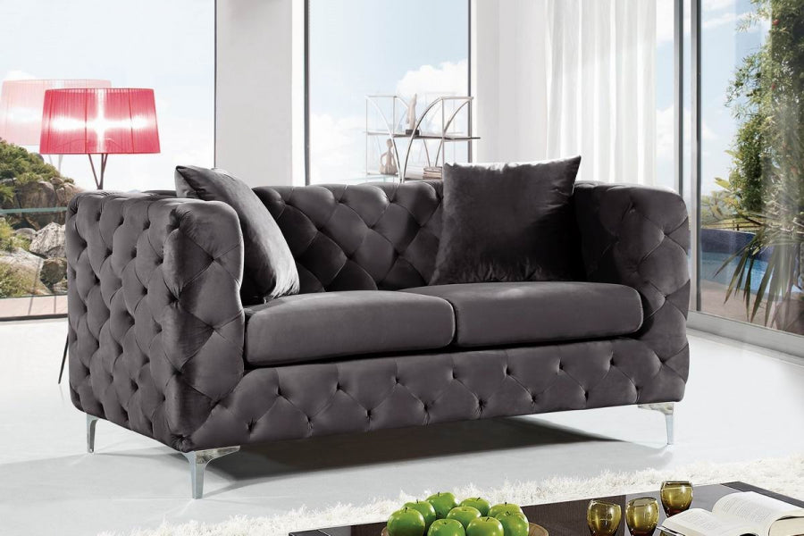 Causeuse en velours Scarlett 