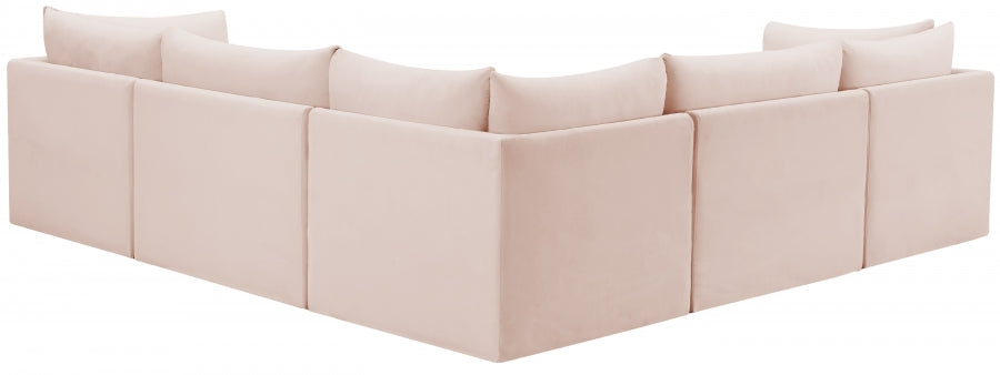 Sectionnel modulaire en velours Jacob