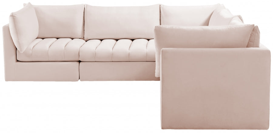 Sectionnel modulaire en velours Jacob