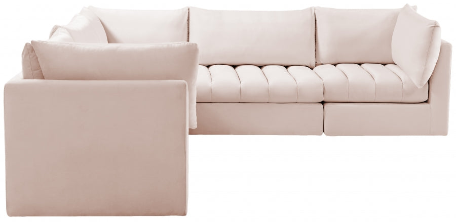 Sectionnel modulaire en velours Jacob