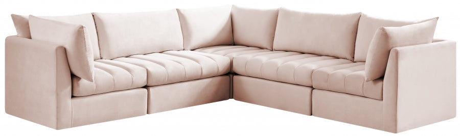 Sectionnel modulaire en velours Jacob