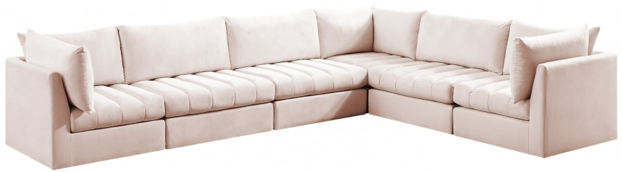 Sectionnel modulaire en velours Jacob