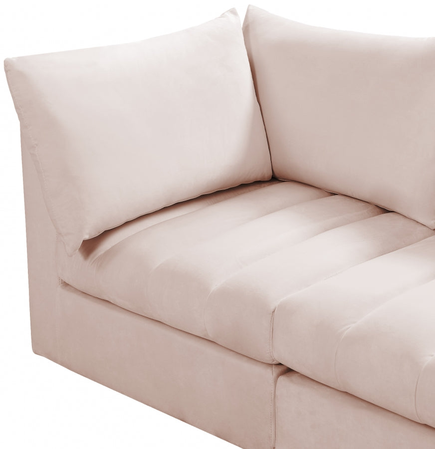 Sectionnel modulaire en velours Jacob