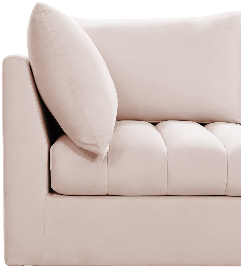 Sectionnel modulaire en velours Jacob