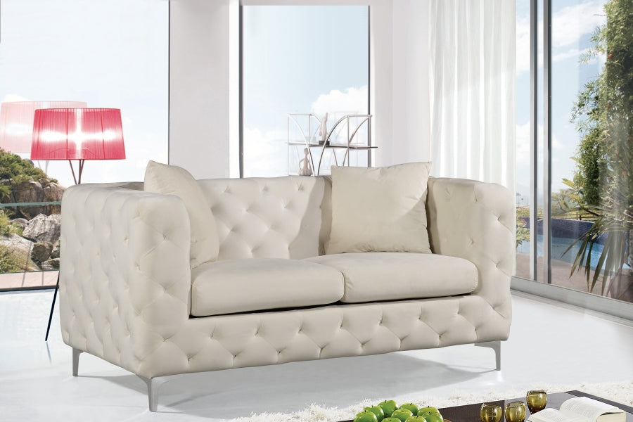 Causeuse en velours Scarlett 