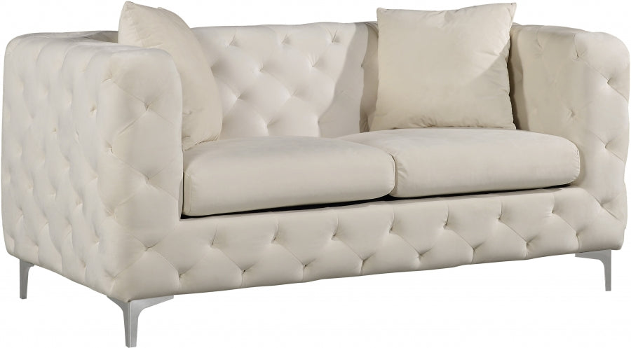 Causeuse en velours Scarlett 