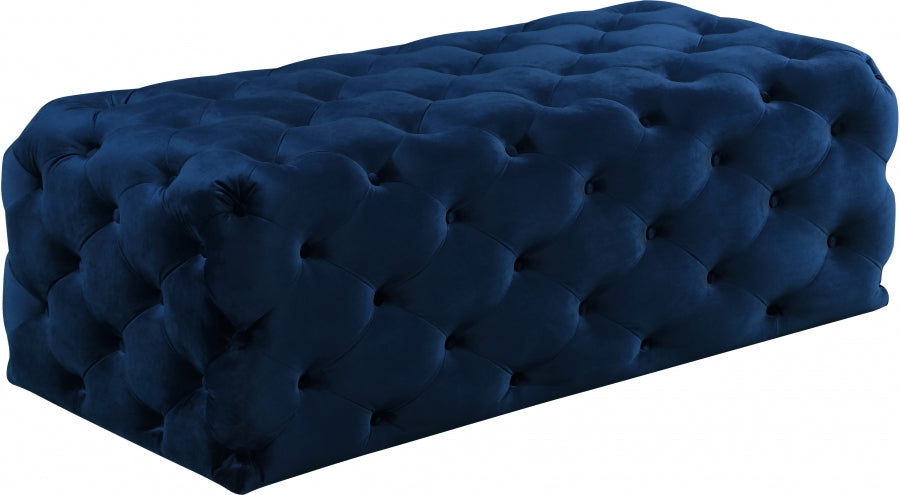 Pouf en velours Casey | Banc