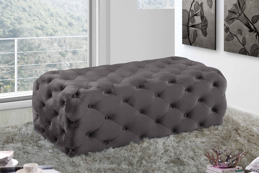 Pouf en velours Casey | Banc