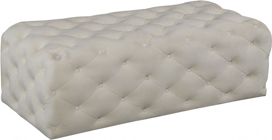 Pouf en velours Casey | Banc