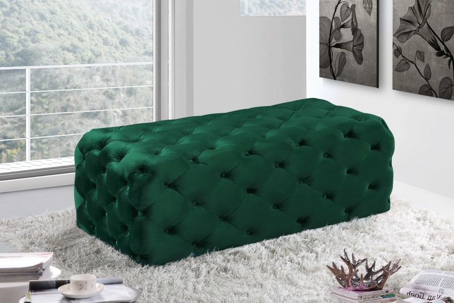 Pouf en velours Casey | Banc