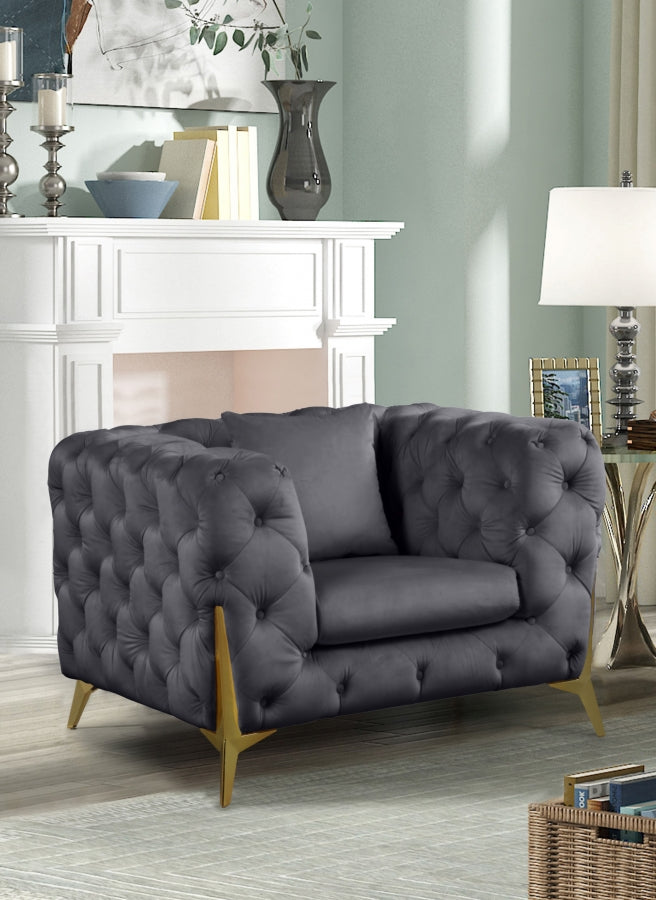 Chaise en velours Kingdom