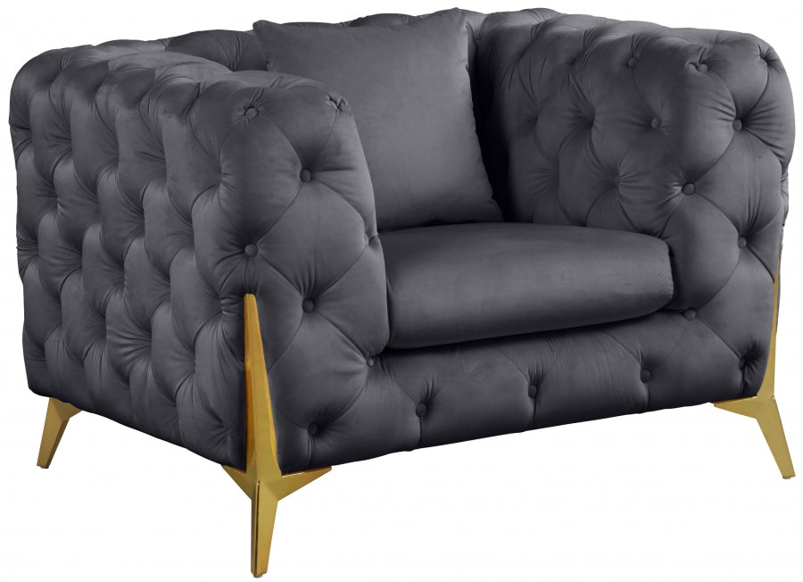 Chaise en velours Kingdom