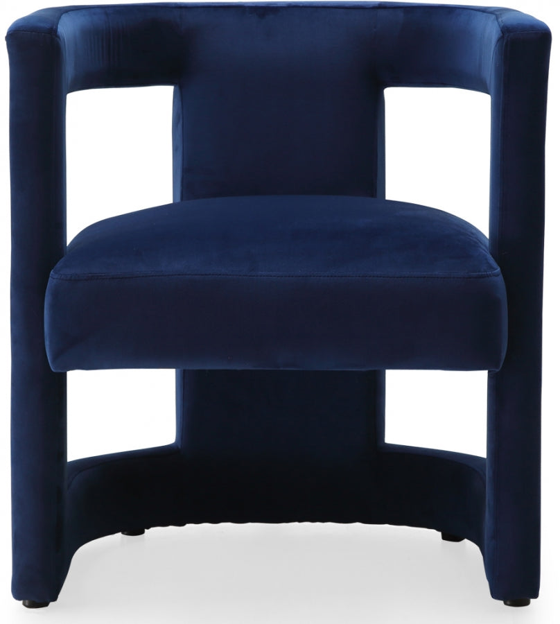 Chaise de salle à manger/d'appoint en velours Blair