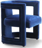 Chaise de salle à manger/d'appoint en velours Blair