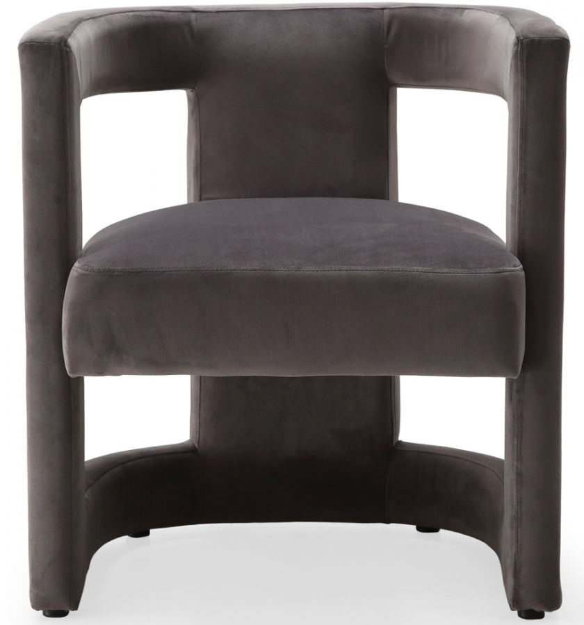 Chaise de salle à manger/d'appoint en velours Blair