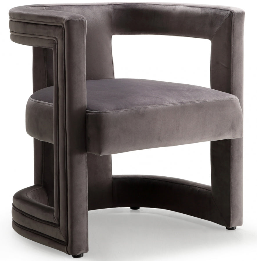 Chaise de salle à manger/d'appoint en velours Blair