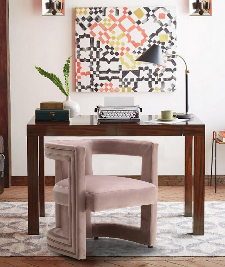 Chaise de salle à manger/d'appoint en velours Blair