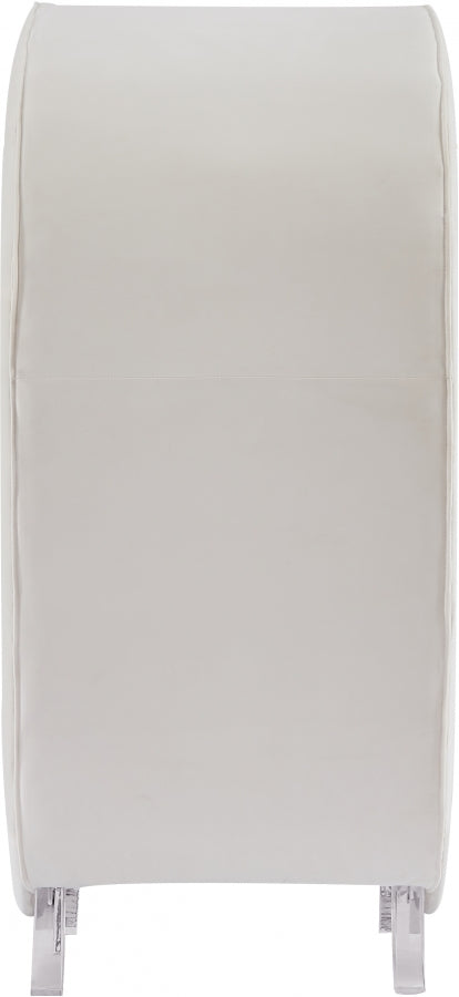 Chaise en velours Crescent