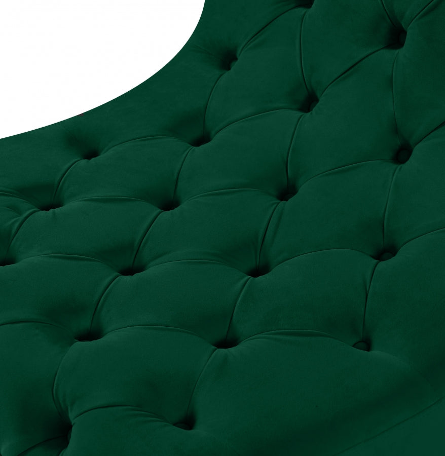 Chaise en velours Crescent