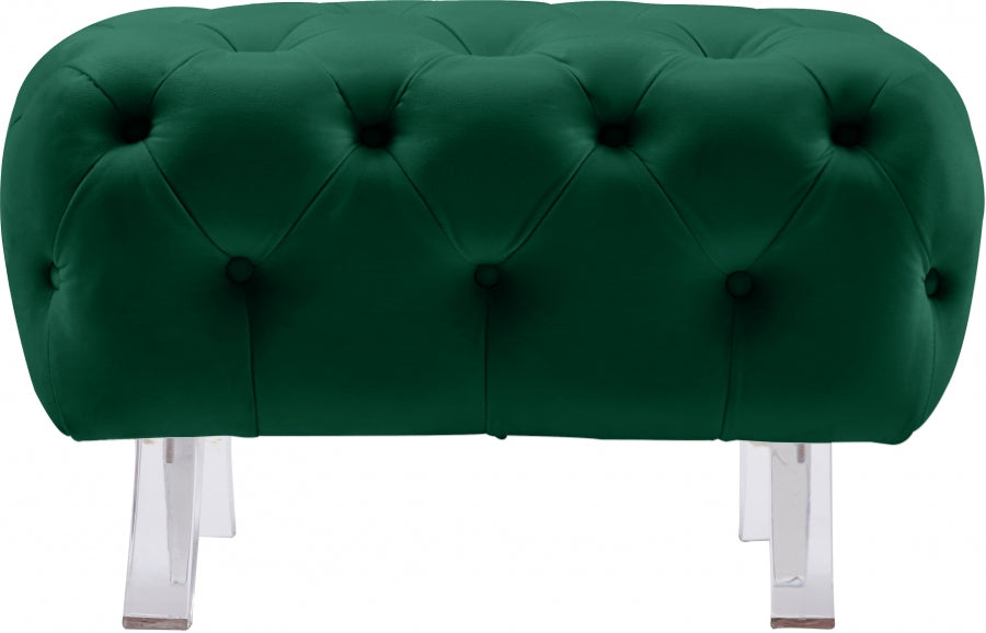 Pouf Croissant en velours