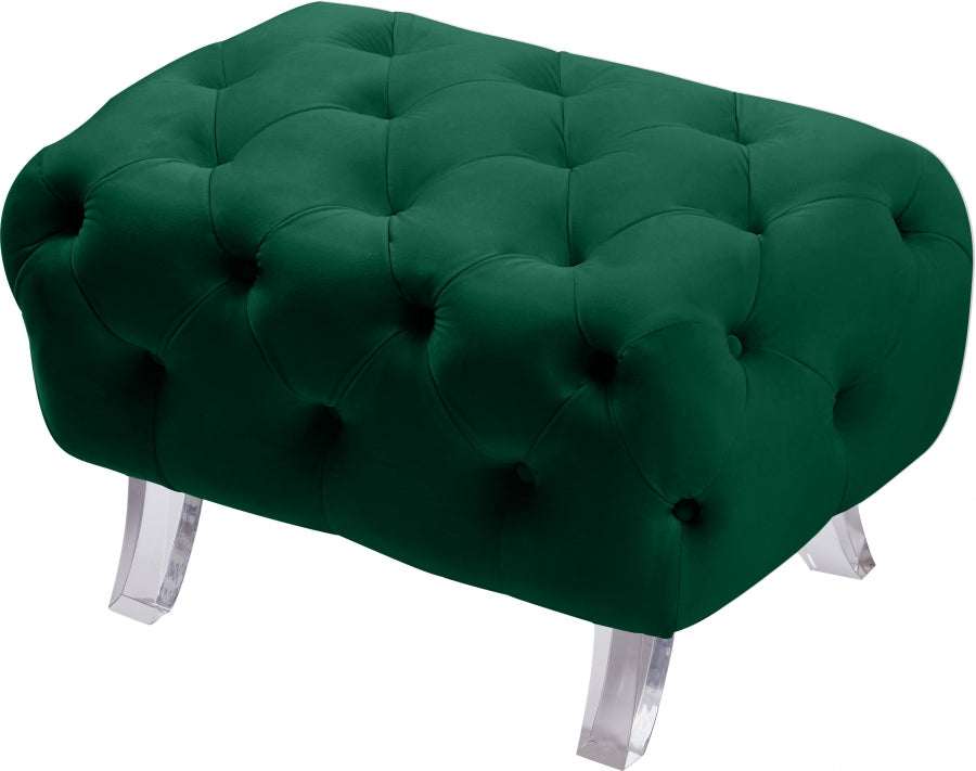 Pouf Croissant en velours