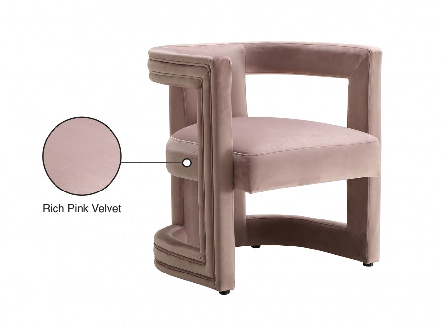Chaise de salle à manger/d'appoint en velours Blair