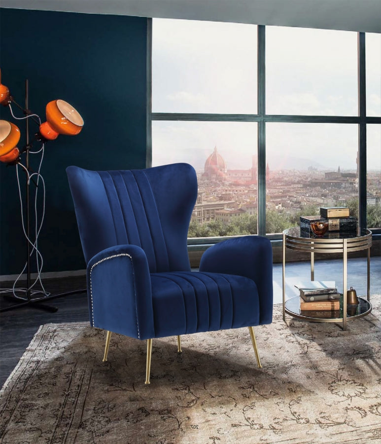 Chaise d'appoint Opera en velours