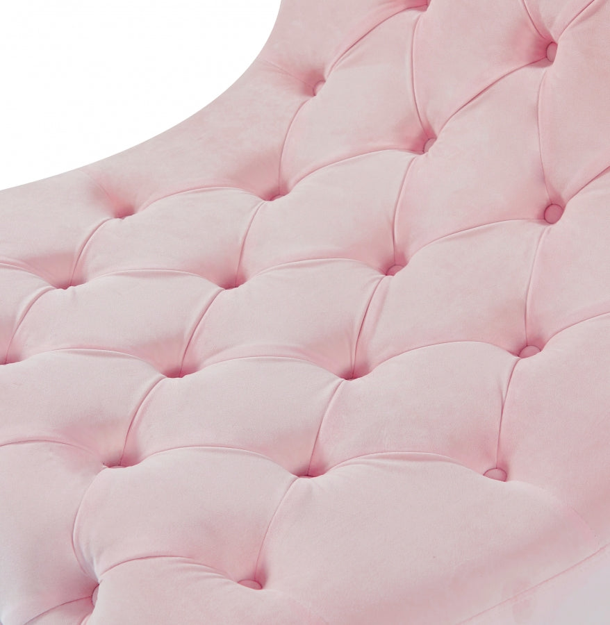 Chaise en velours Crescent