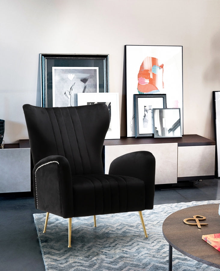 Chaise d'appoint Opera en velours