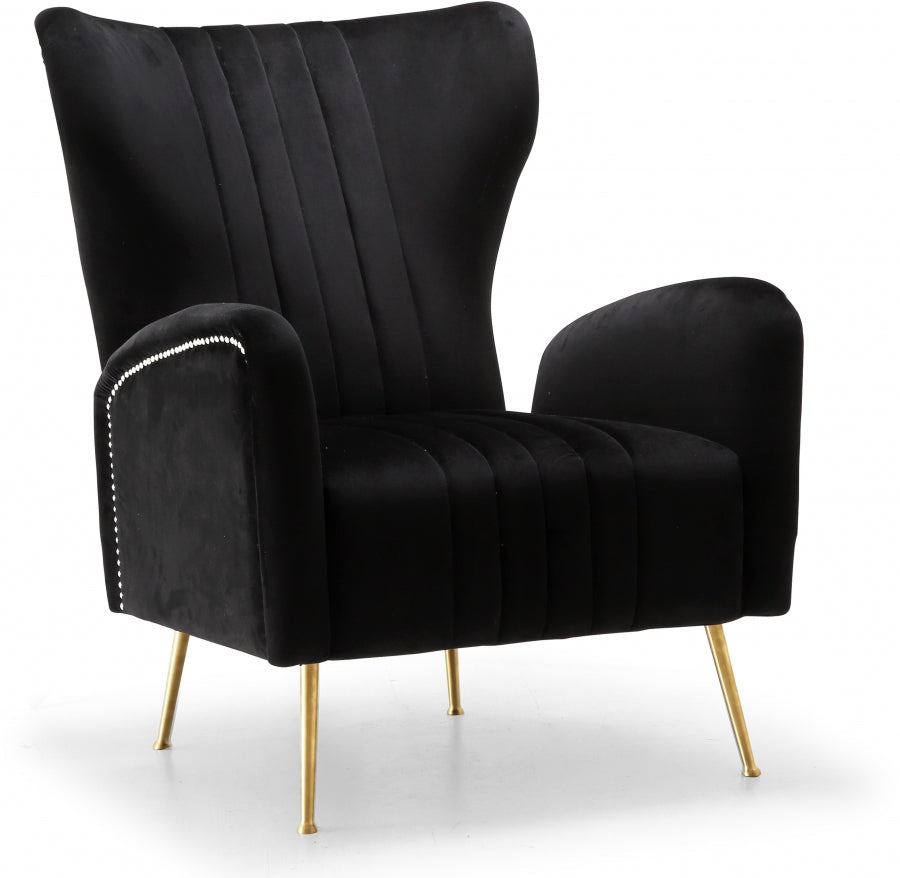 Chaise d'appoint Opera en velours