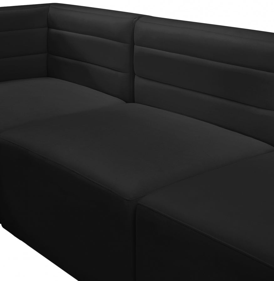 Chaise sans accoudoirs Quincy Velvet Modular Cloud-Like Comfort