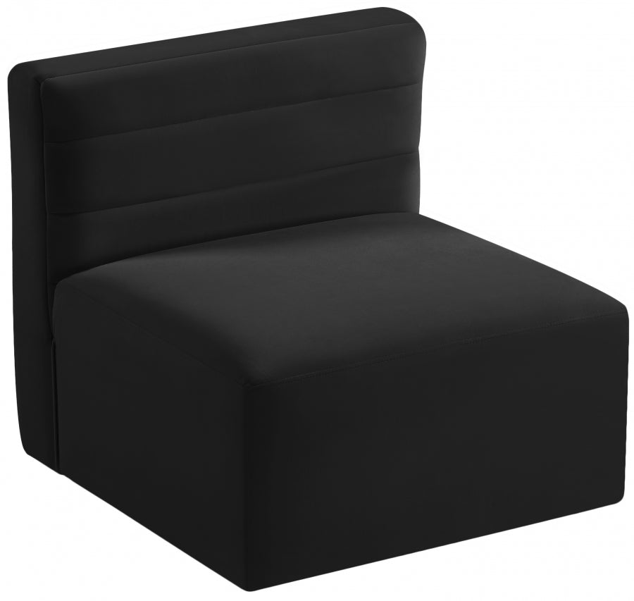 Chaise sans accoudoirs Quincy Velvet Modular Cloud-Like Comfort