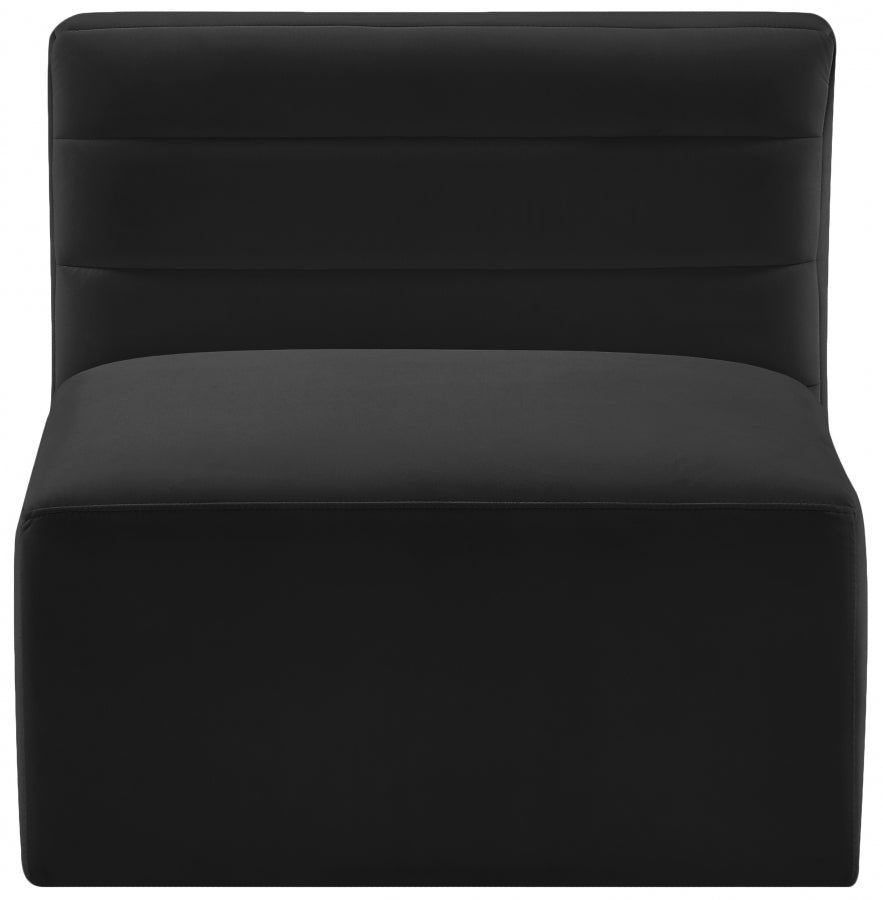Chaise sans accoudoirs Quincy Velvet Modular Cloud-Like Comfort