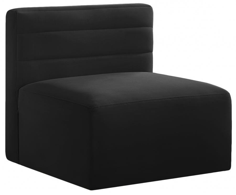 Chaise sans accoudoirs Quincy Velvet Modular Cloud-Like Comfort