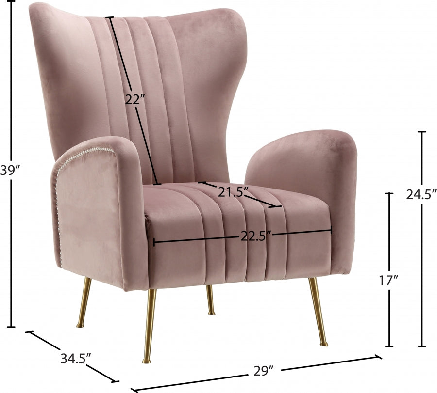 Chaise d'appoint Opera en velours