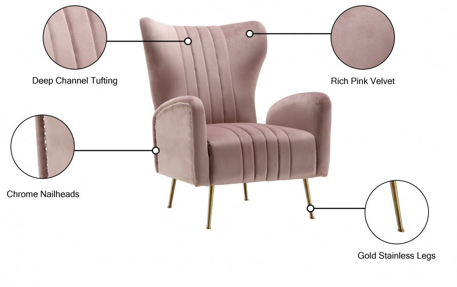 Chaise d'appoint Opera en velours