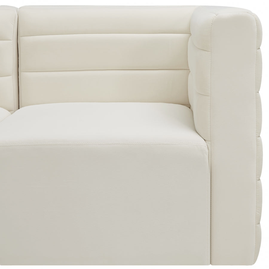 Chaise sans accoudoirs Quincy Velvet Modular Cloud-Like Comfort