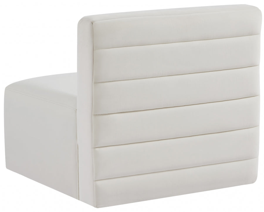 Chaise sans accoudoirs Quincy Velvet Modular Cloud-Like Comfort