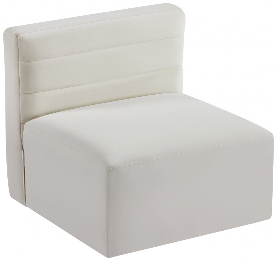 Chaise sans accoudoirs Quincy Velvet Modular Cloud-Like Comfort