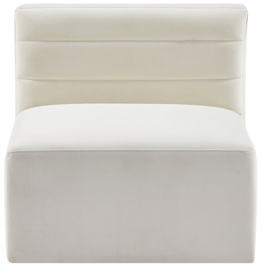 Chaise sans accoudoirs Quincy Velvet Modular Cloud-Like Comfort