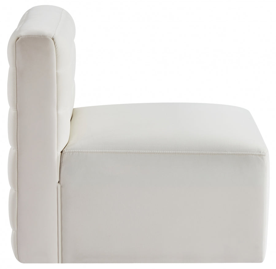 Chaise sans accoudoirs Quincy Velvet Modular Cloud-Like Comfort