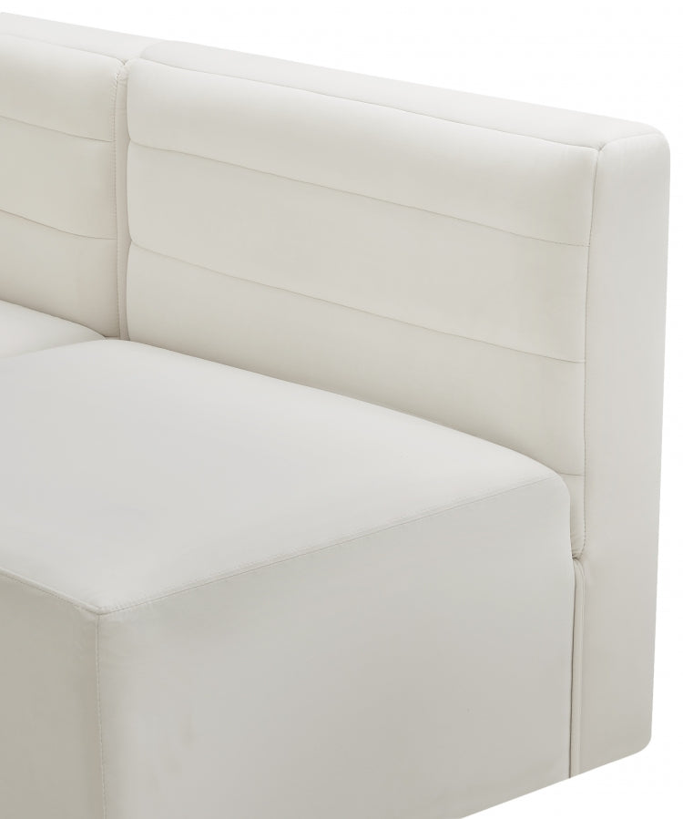 Chaise sans accoudoirs Quincy Velvet Modular Cloud-Like Comfort