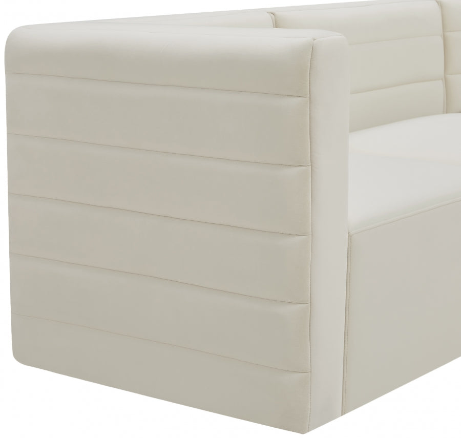 Chaise sans accoudoirs Quincy Velvet Modular Cloud-Like Comfort