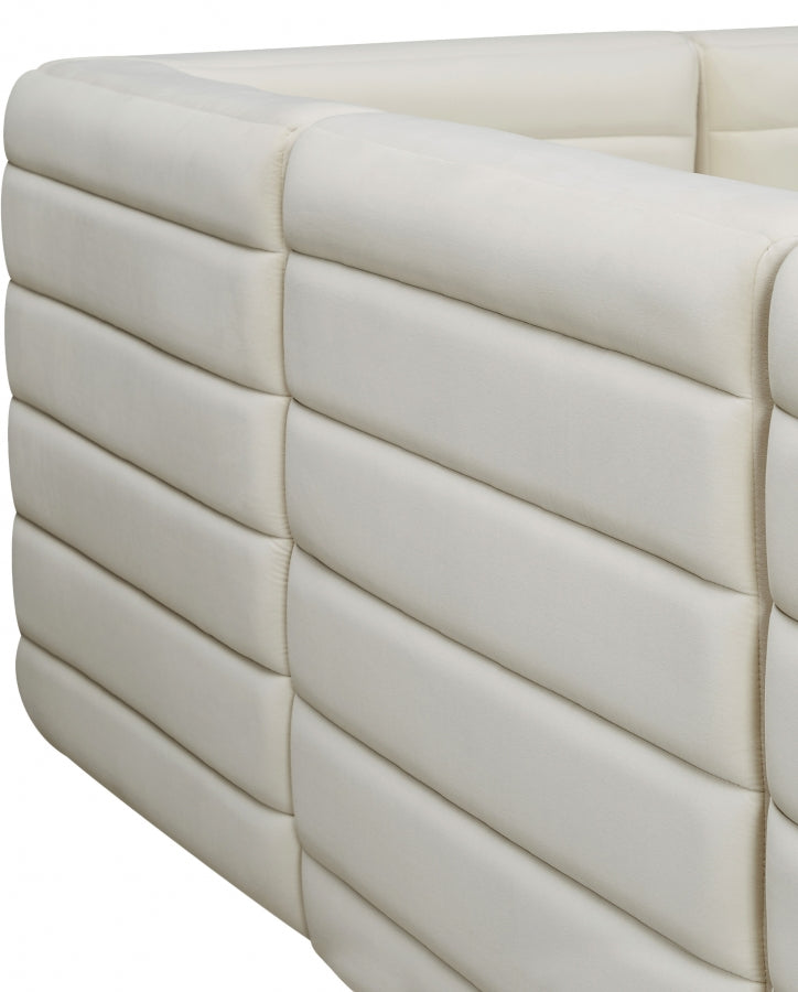 Chaise sans accoudoirs Quincy Velvet Modular Cloud-Like Comfort
