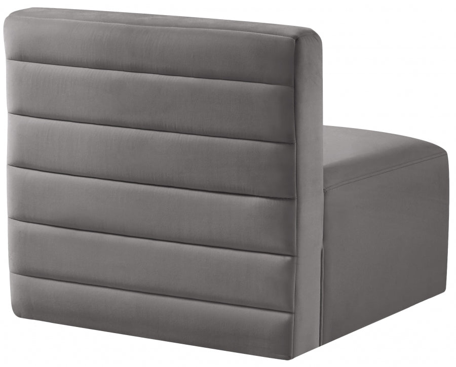 Chaise sans accoudoirs Quincy Velvet Modular Cloud-Like Comfort
